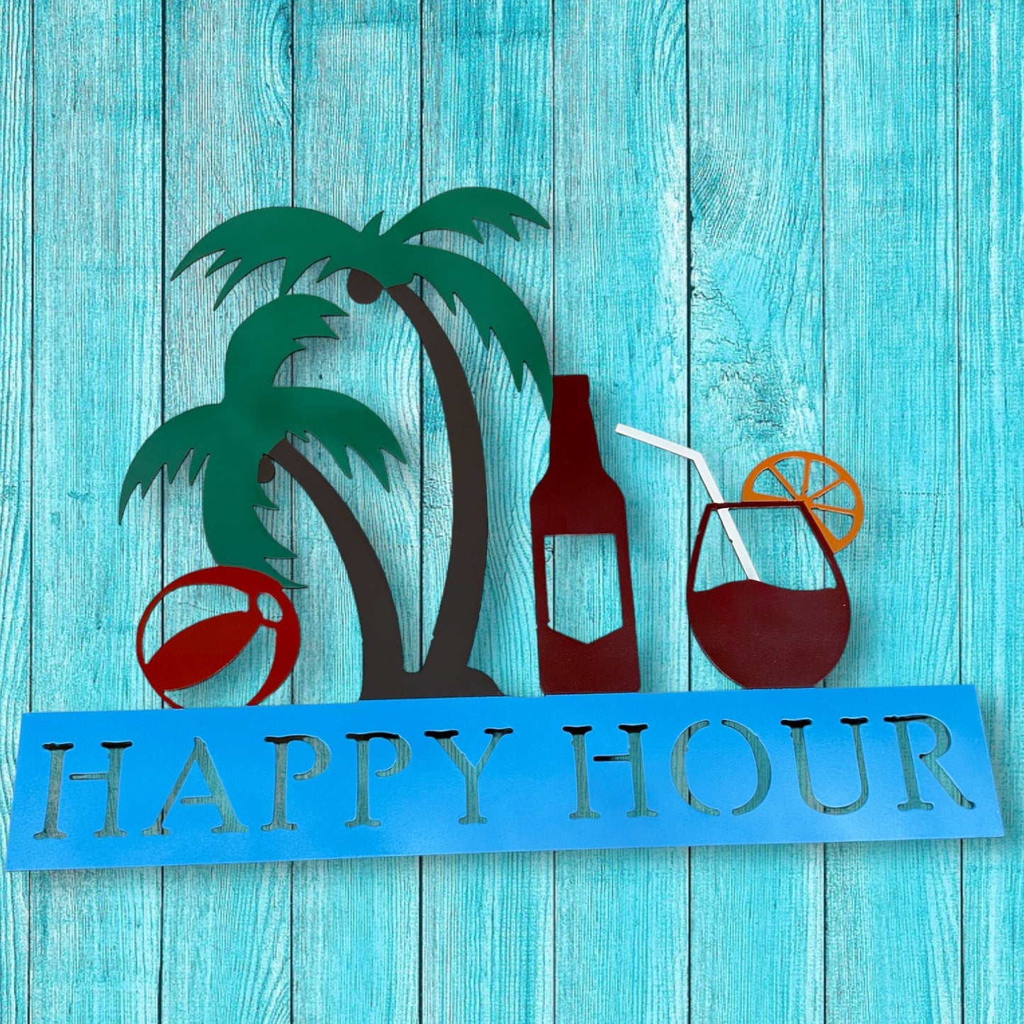 Happy Hour Beach Sign