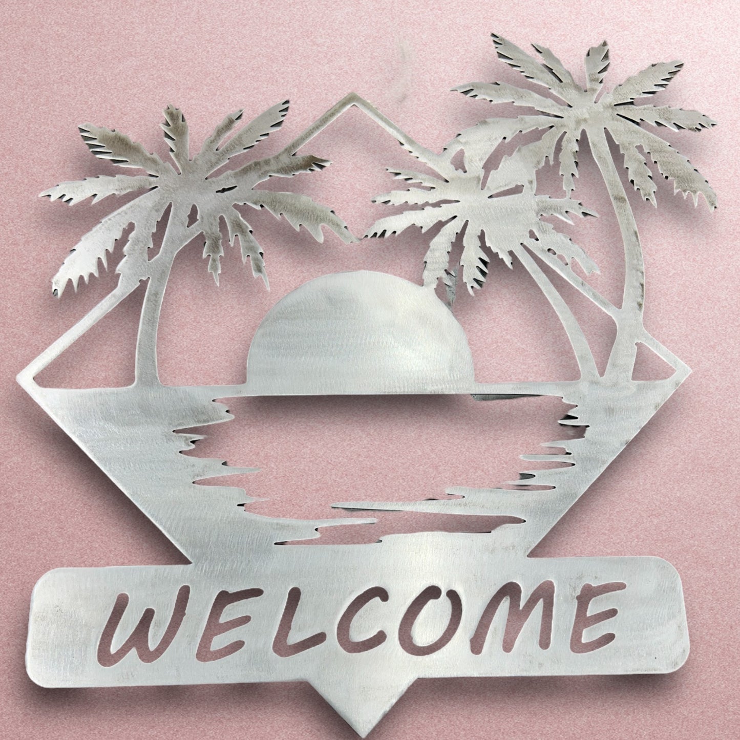 Welcome - Beach Sunset Decor for Front Porch